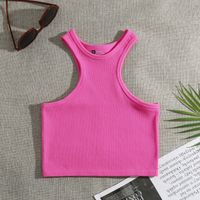 Women's Racerback Tank Tops Tank Tops Vacation Solid Color main image 9