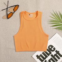 Women's Blouse Tank Tops Vacation Solid Color main image 3