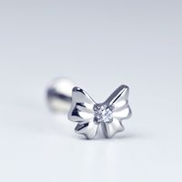 1 Piece Lip Rings Elegant Luxurious Shiny Starfish Butterfly Pure Titanium Inlay Zircon Lip Rings main image 6