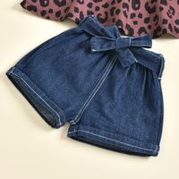 Casual Round Dots Leopard Cotton Baby Clothing Sets main image 3