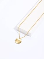 Copper 18K Gold Plated IG Style Simple Style Letter Electrocardiogram Heart Shape Hollow Out Inlay Zircon Pendant Necklace main image 1