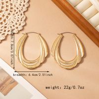 1 Pair IG Style Simple Style Geometric Alloy 14K Gold Plated Earrings main image 2
