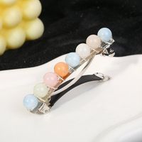 Women's Simple Style Classic Style Color Block Alloy Inlay Gem Crystal Hair Clip sku image 4