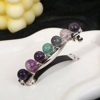 Women's Simple Style Classic Style Color Block Alloy Inlay Gem Crystal Hair Clip sku image 7