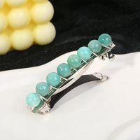 Women's Simple Style Classic Style Color Block Alloy Inlay Gem Crystal Hair Clip sku image 12