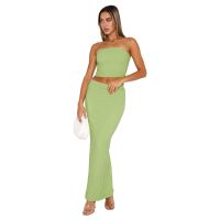 Party Date Women's Streetwear Solid Color Spandex Polyester Pleated Skirt Sets Skirt Sets sku image 16