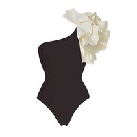 Women's Vacation French Style Romantic Flower Flowers Appliques One Piece Swimwear main image 5