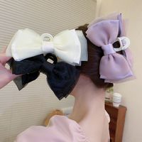 Women's Sweet Bow Knot Arylic Alloy Cloth Hair Clip Hair Claws main image 4