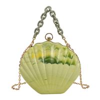 Women's Small Arylic Waves Cute Lock Clasp Dome Bag main image 4
