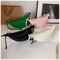 Women's Basic Solid Color Pu Leather Waist Bags main image 1