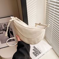Women's Basic Solid Color Pu Leather Waist Bags sku image 1