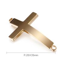 1 Piece Titanium Steel 18K Gold Plated Solid Color Polished Pendant main image 2