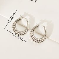 1 Pair Simple Style Geometric 304 Stainless Steel Gold Plated Earrings sku image 1