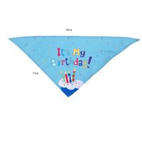 Cute Polyester Birthday Cartoon Printing Pet Saliva Towel Pet Hat main image 2