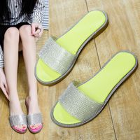 Women's Vacation Color Block Open Toe Slides Slippers main image 4