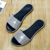Women's Vacation Color Block Open Toe Slides Slippers main image 5