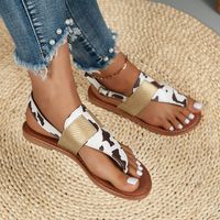 Women's Casual Vacation Cows Open Toe Thong Sandals main image 1