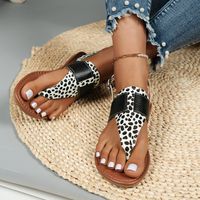 Women's Casual Vacation Cows Open Toe Thong Sandals sku image 1