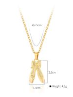 Copper 18K Gold Plated IG Style Bow Knot Shoe Enamel Pendant Necklace main image 3