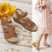 Women's Basic Solid Color Open Toe Roman Sandals main image 4