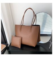 Women's Large Pu Leather Solid Color Classic Style Magnetic Buckle Tote Bag sku image 4