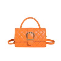 Women's Small Pu Leather Solid Color Elegant Magnetic Buckle Handbag sku image 4