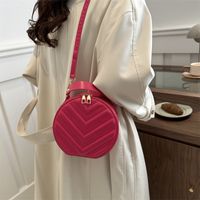 Women's Small Pu Leather Solid Color Basic Zipper Handbag main image 2