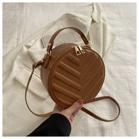 Women's Small Pu Leather Solid Color Basic Zipper Handbag sku image 4