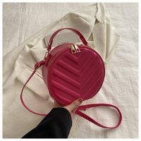 Women's Small Pu Leather Solid Color Basic Zipper Handbag sku image 5