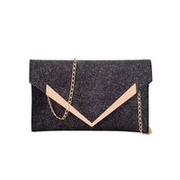 Women's Medium Pu Leather Solid Color Elegant Magnetic Buckle Envelope Bag sku image 1