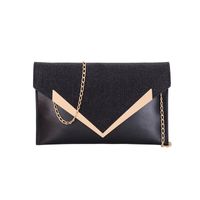 Women's Medium Pu Leather Solid Color Elegant Magnetic Buckle Envelope Bag sku image 6