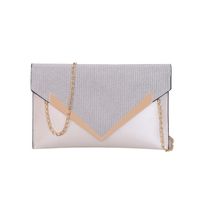 Women's Medium Pu Leather Solid Color Elegant Magnetic Buckle Envelope Bag sku image 5
