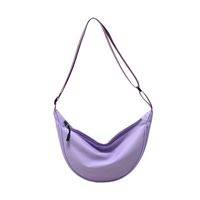 Frau Mittel Nylon Einfarbig Strassenmode Reißverschluss Wolke-Form-Tasche main image 2