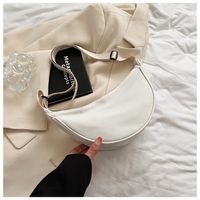 Women's Medium Nylon Solid Color Streetwear Zipper Cloud Shape Bag sku image 3