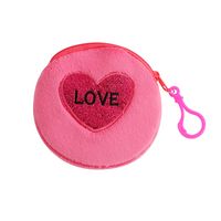 Women's Heart Shape Plush Zipper Wallets sku image 6