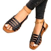 Women's Casual Solid Color Square Toe Open Toe Casual Sandals main image 2