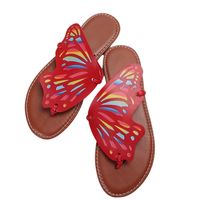 Women's Casual Ethnic Style Butterfly Open Toe Flip Flops main image 4