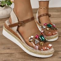 Women's Casual Geometric Open Toe Ankle Strap Sandals main image 5