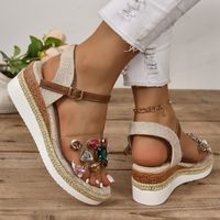 Women's Casual Geometric Open Toe Ankle Strap Sandals main image 3