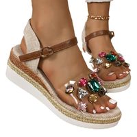 Women's Casual Geometric Open Toe Ankle Strap Sandals main image 2