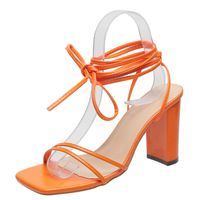 Women's Casual Solid Color Open Toe Strappy Sandals main image 5