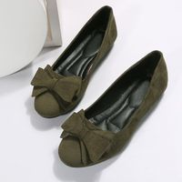 Women's Casual Solid Color Bowknot Round Toe Flats main image 5