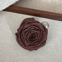 Women's Casual Sweet Flower Cloth Handmade Hair Clip sku image 1