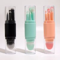 Simple Style Light Green Pink Black Artificial Fiber Plastic Handgrip Makeup Brushes 1 Set main image 1