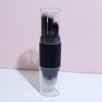 Simple Style Light Green Pink Black Artificial Fiber Plastic Handgrip Makeup Brushes 1 Set main image 4