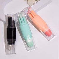 Simple Style Light Green Pink Black Artificial Fiber Plastic Handgrip Makeup Brushes 1 Set main image 6
