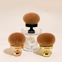 Simple Style Rose Gold Gold Black Artificial Fiber Plastic Handgrip Makeup Brushes 1 Piece main image 3