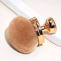 Simple Style Rose Gold Gold Black Artificial Fiber Plastic Handgrip Makeup Brushes 1 Piece sku image 3