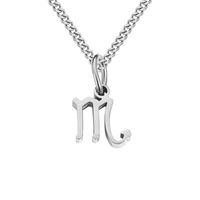 Stainless Steel Simple Style Plating Hollow Out Constellation Pendant Necklace sku image 10