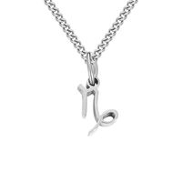 Stainless Steel Simple Style Plating Hollow Out Constellation Pendant Necklace sku image 12